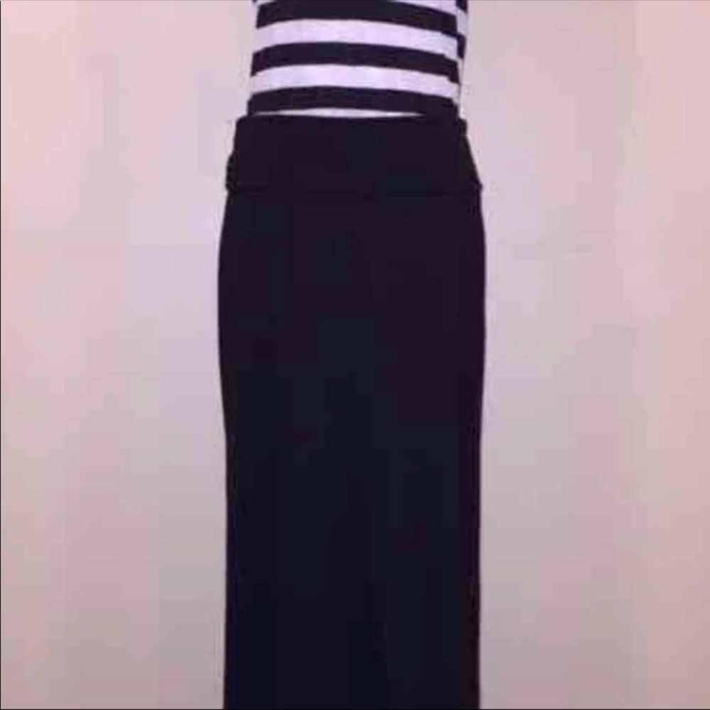 Black maxi skirt